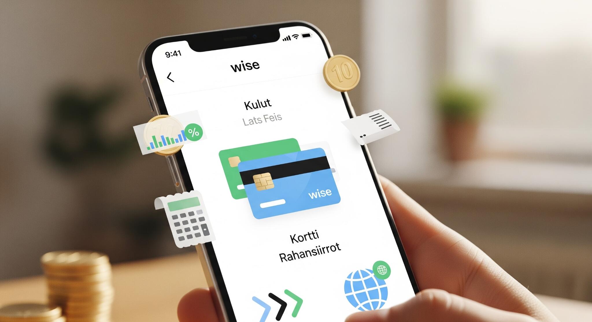 Wise app kokemuksia: kulut, kortti ja rahansiirrot